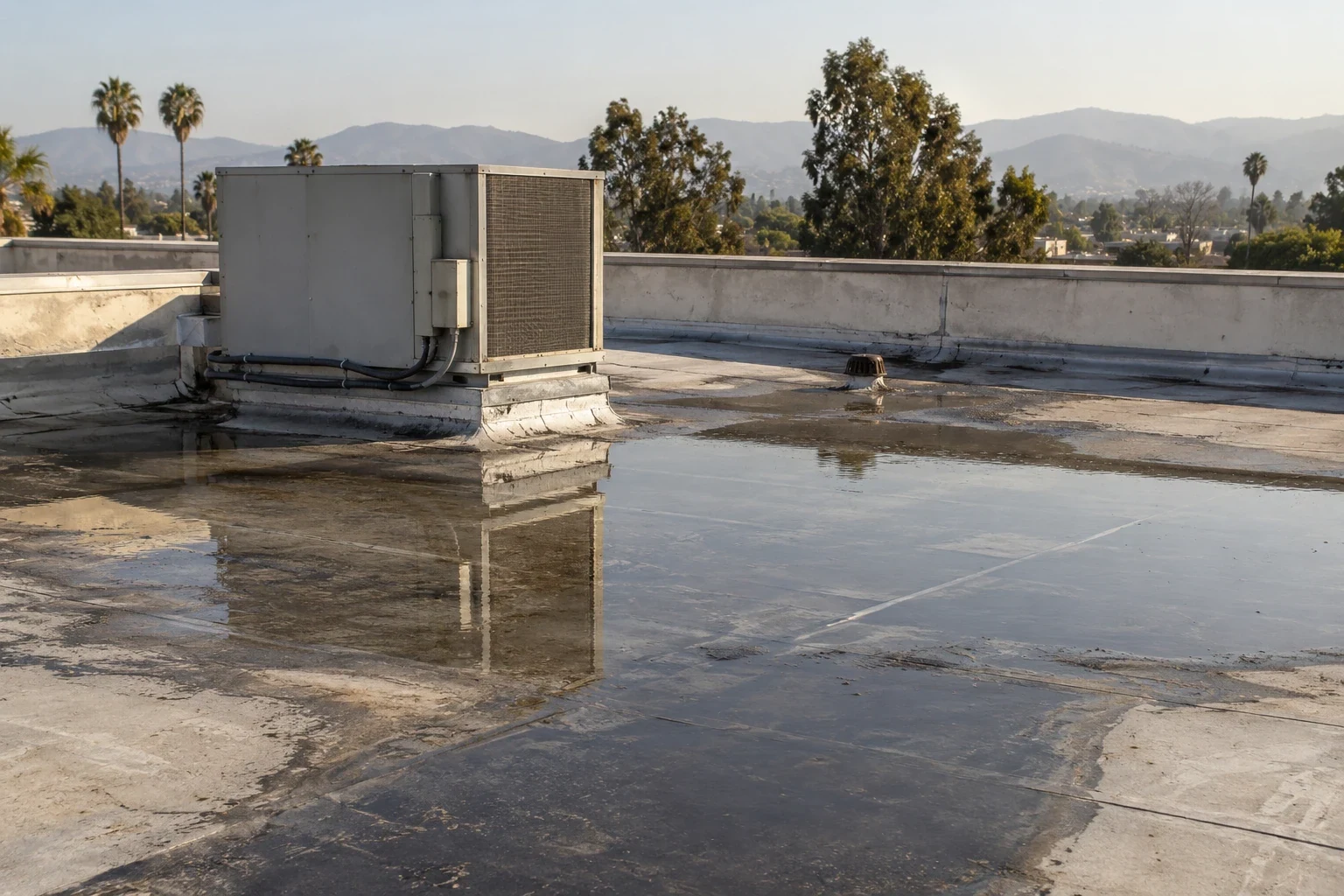 Ponding Water Roof Repair in Vacaville, CA
